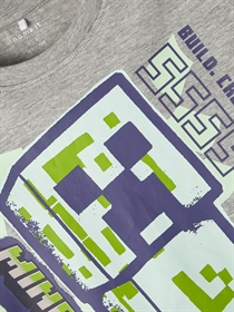 NAME IT Minecraft T-shirt French Grey Melange 